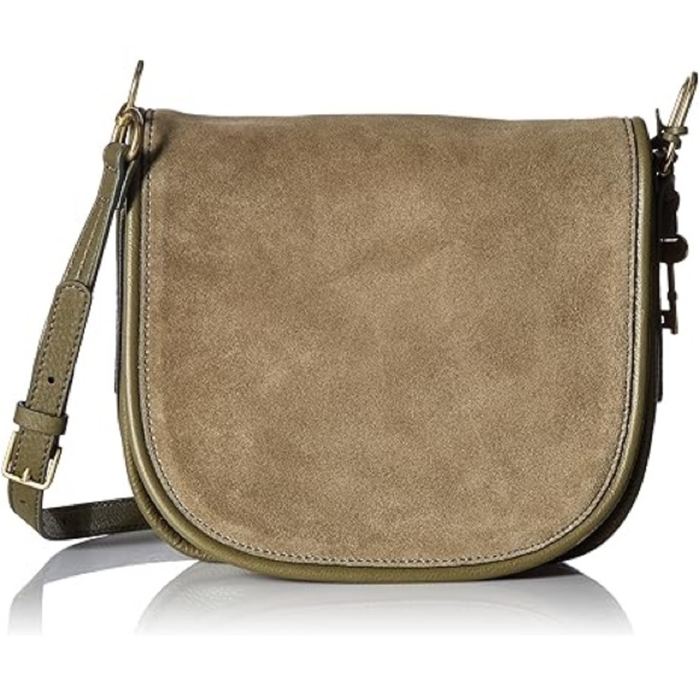 Fossil Rumi Crossbody Flap Purse Genuine Leather